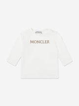 Moncler Enfant Baby 3 Piece Legging Gift Set in Beige