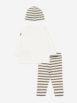 Moncler Enfant Baby 3 Piece Legging Gift Set in White