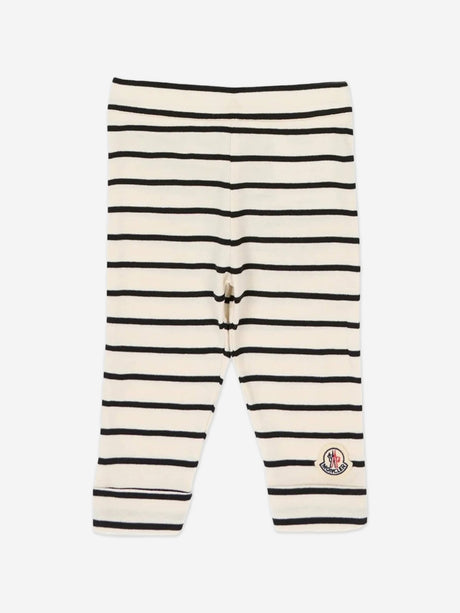 Moncler Enfant Baby 3 Piece Legging Gift Set in White