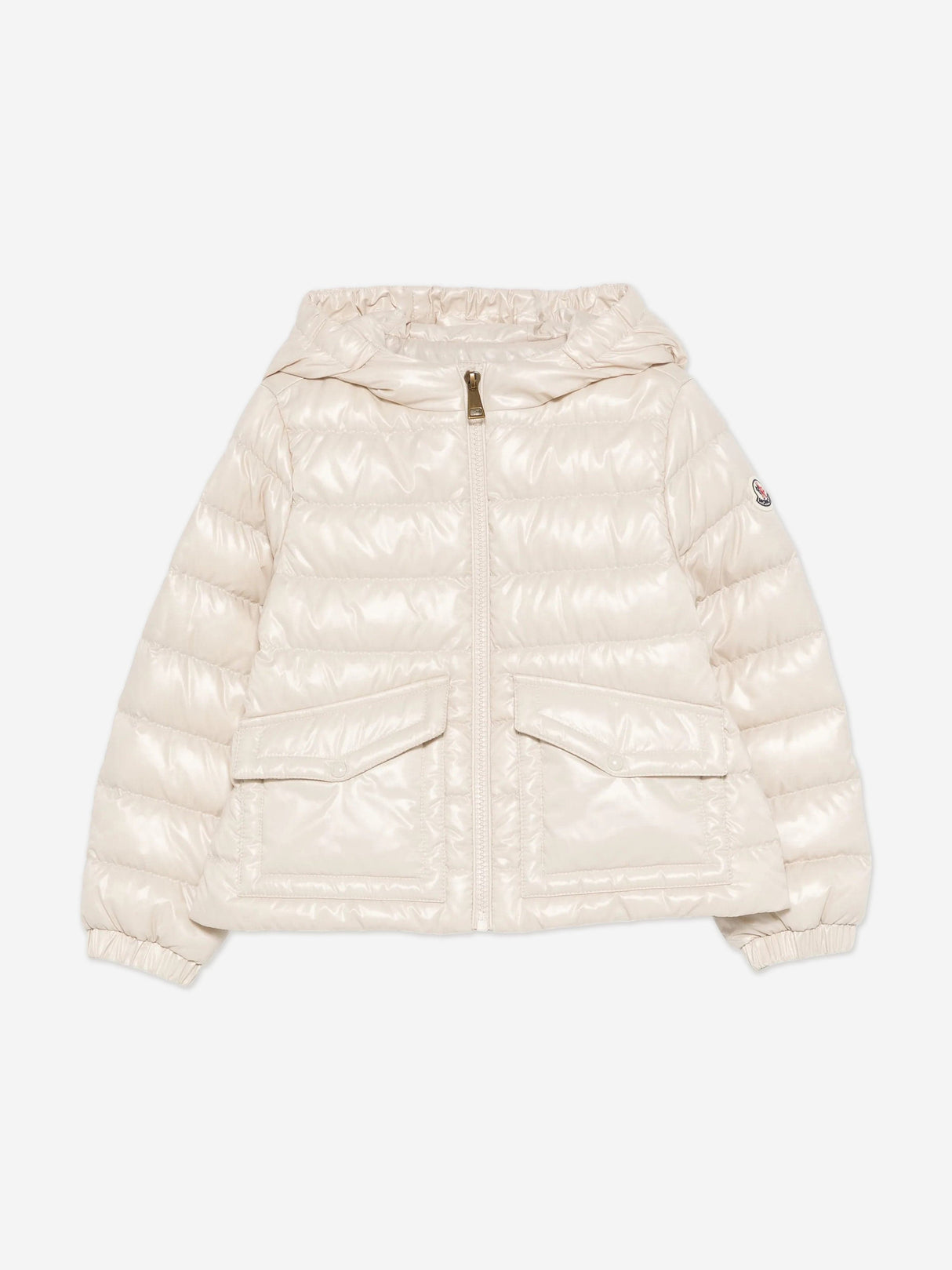 Moncler Enfant Girls Down Padded Ela Jacket in Ivory