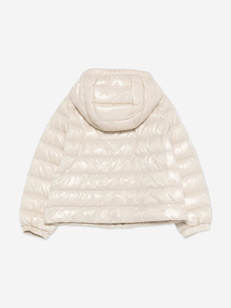 Moncler Enfant Girls Down Padded Ela Jacket in Ivory