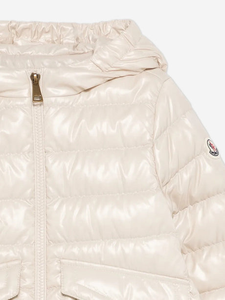 Moncler Enfant Girls Down Padded Ela Jacket in Ivory