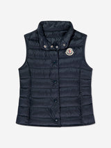 Moncler Enfant Girls Down Padded Liane Gilet in Navy