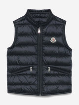 Moncler Enfant Boys Down Padded Gui Gilet in Navy