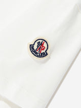 Moncler Enfant Boys Logo Print T-Shirt in Ivory