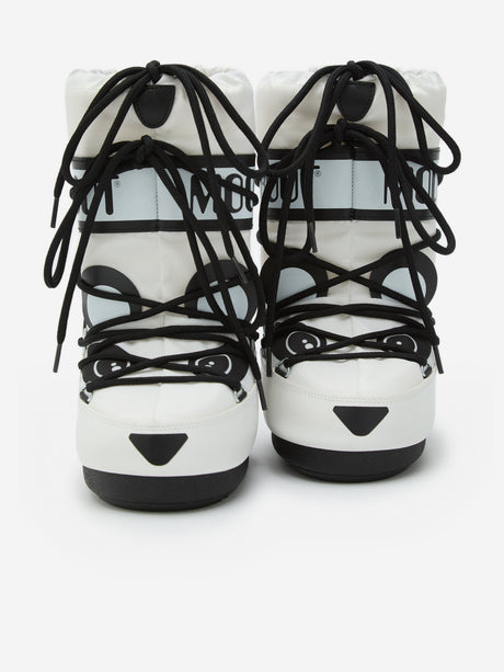 Moon Boot Kids Icon Panda Boots in White