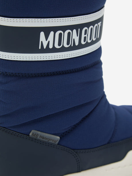 Moon Boot Kids JR Park Zip High WP Boots in Navy