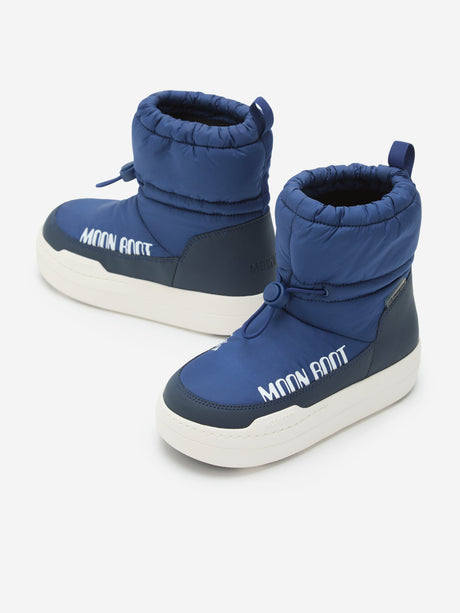 Moon Boot Kids JR Park Tube Mid WP Boots in Blue