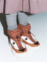 Moon Boot Kids JR Park Tube Mid Animal WP Boots in Brown