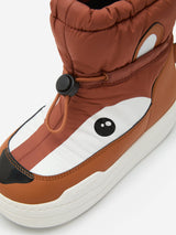 Moon Boot Kids JR Park Tube Mid Animal WP Boots in Brown