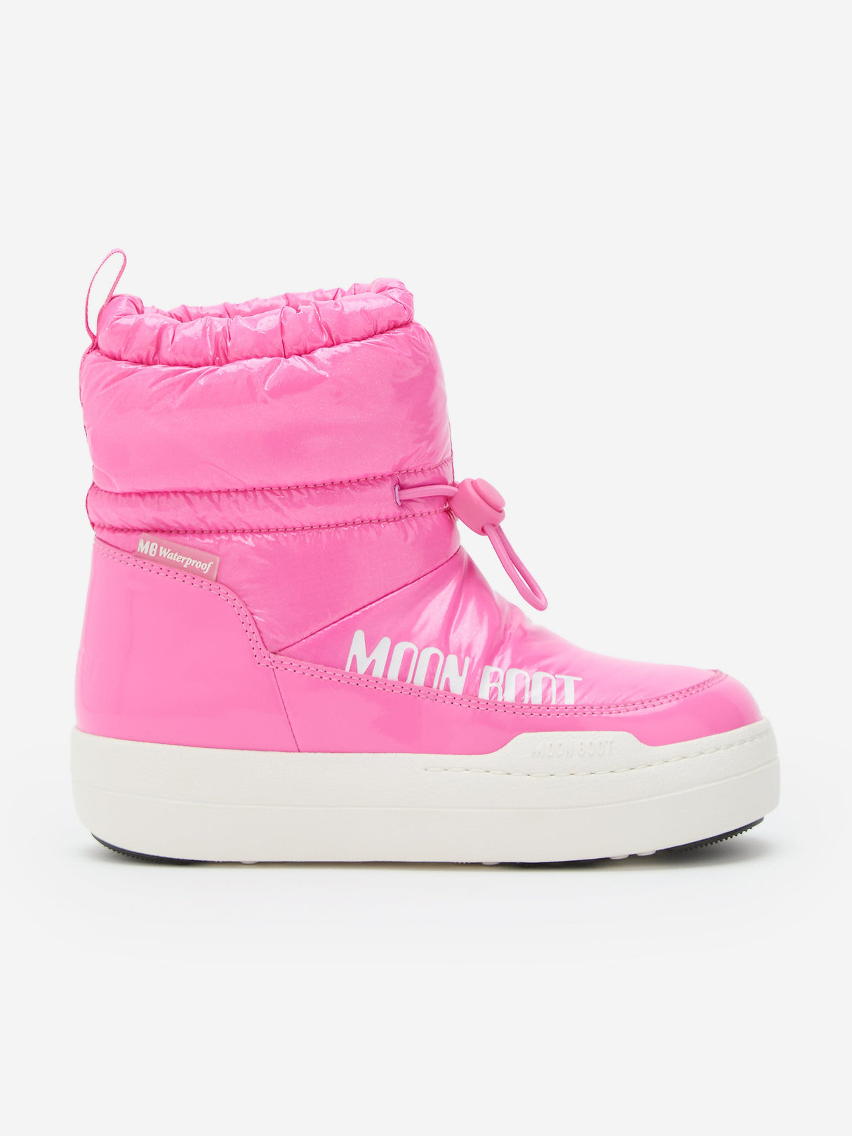 Moon Boot Girls JR Park Tube Mid Glitter WP Boots in Pink