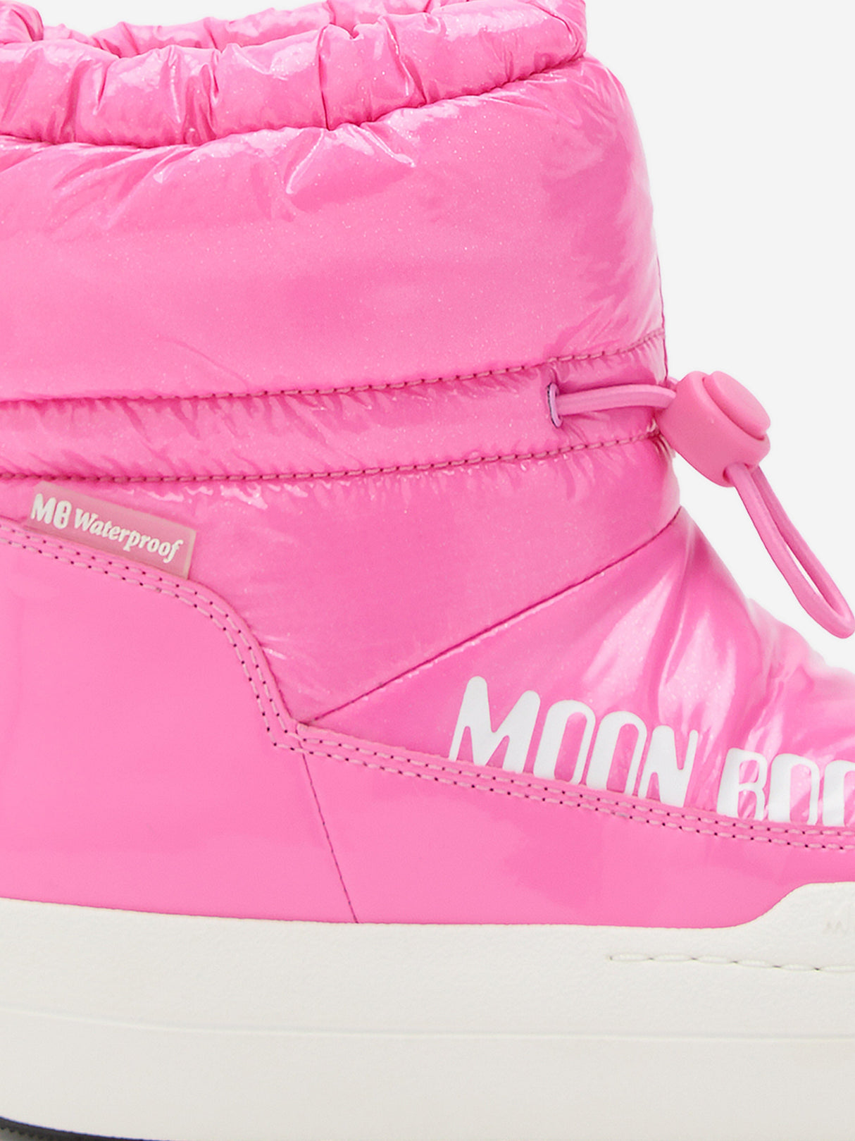 Moon Boot Girls JR Park Tube Mid Glitter WP Boots in Pink