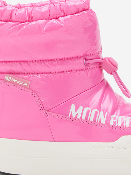 Moon Boot Girls JR Park Tube Mid Glitter WP Boots in Pink