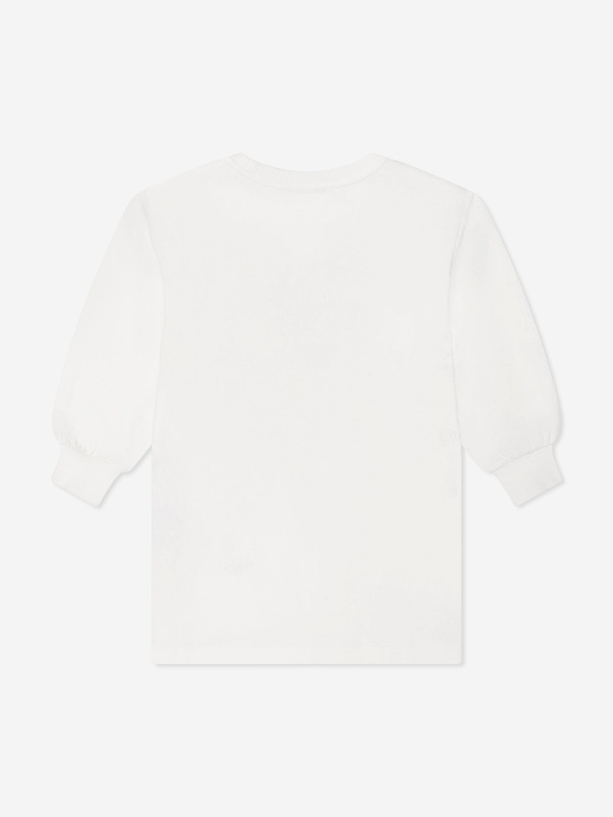 Moschino Girls Bow Heart Sweater Dress Ivory