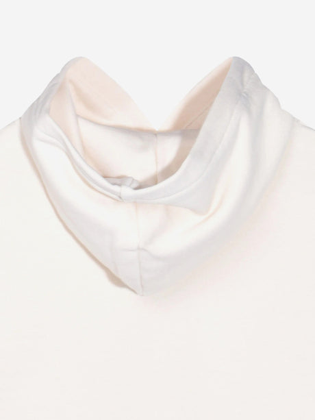 Moschino Kids Teddy Bear Logo Hoodie in Ivory