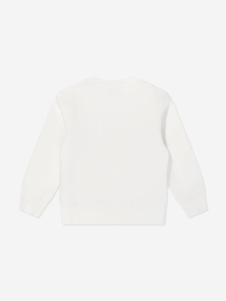 Moschino Kids Bear Logo Sweatshirt in Ivory
