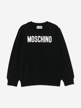 Moschino Kids Logo Sweatshirt in Black