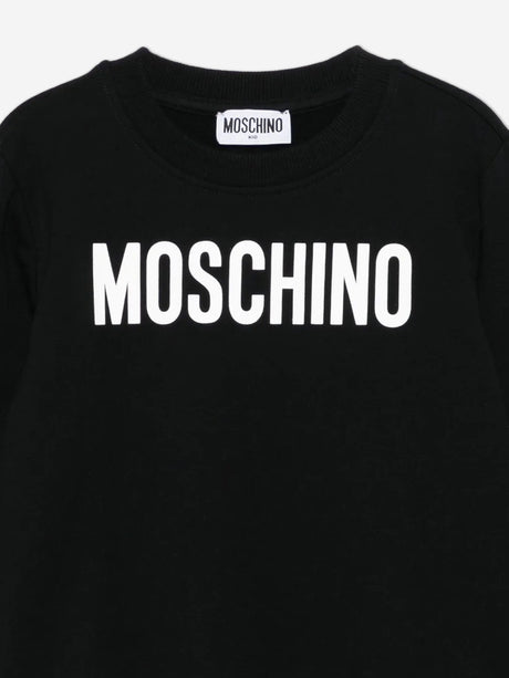 Moschino Kids Logo Sweatshirt in Black