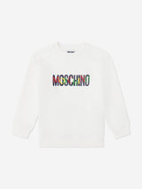 Moschino Kids Logo Tracksuit in Ivory