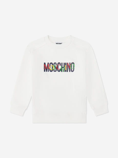 Moschino Kids Logo Tracksuit in Ivory