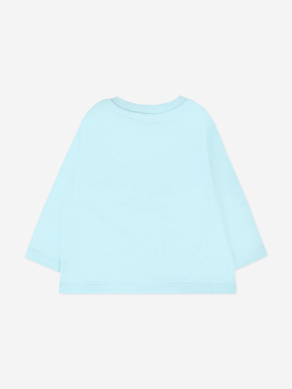 Moschino Baby Long Sleeve Logo T-Shirt in Blue