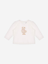 Moschino Baby Girls Floral Teddy Bear Skirt Set in Ivory