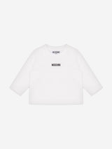 Moschino Baby Boys Bear Dungaree Set in Brown