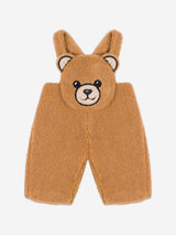 Moschino Baby Boys Bear Dungaree Set in Brown