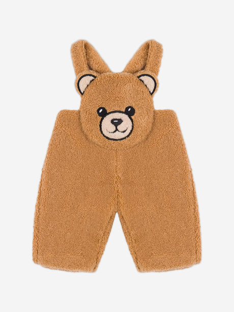 Moschino Baby Boys Bear Dungaree Set in Brown