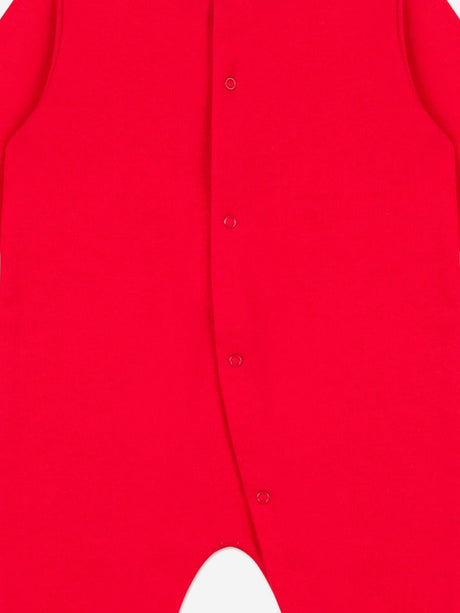 Moschino Baby Seasonal Teddy Bear Babygrow in Red