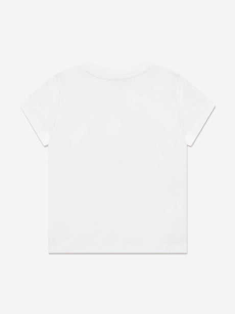 Moschino Girls Teddy Bear T-Shirt in White