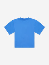 Moschino Kids Teddy Bear Logo T-Shirt in Blue