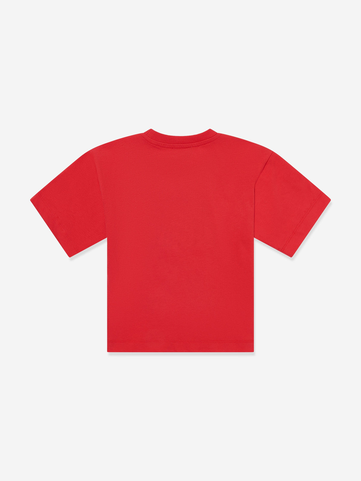 Moschino Kids Teddy Bear Logo T-Shirt in Red