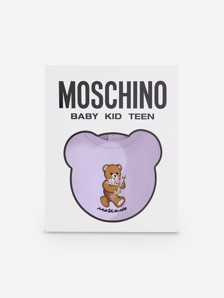 Moschino Baby Girls Teddy Bear Dress in Purple