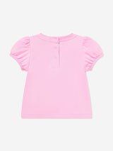 Moschino Baby Girls Teddy Heart T-Shirt in Pink