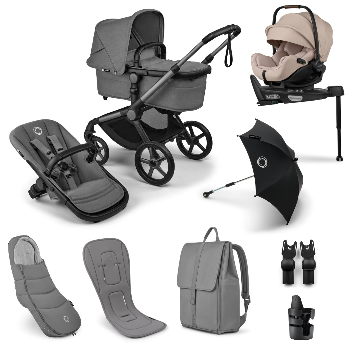 Bugaboo Fox 5 Renew Ultimate Newborn Bundle with Otter 360