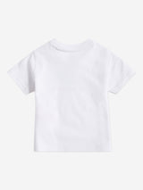 New Balance Boys Jersey Stacked Logo T-Shirt in White
