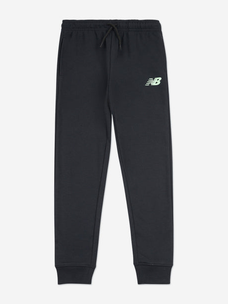 New Balance Boys Stacked Logo Tracksuit in Black