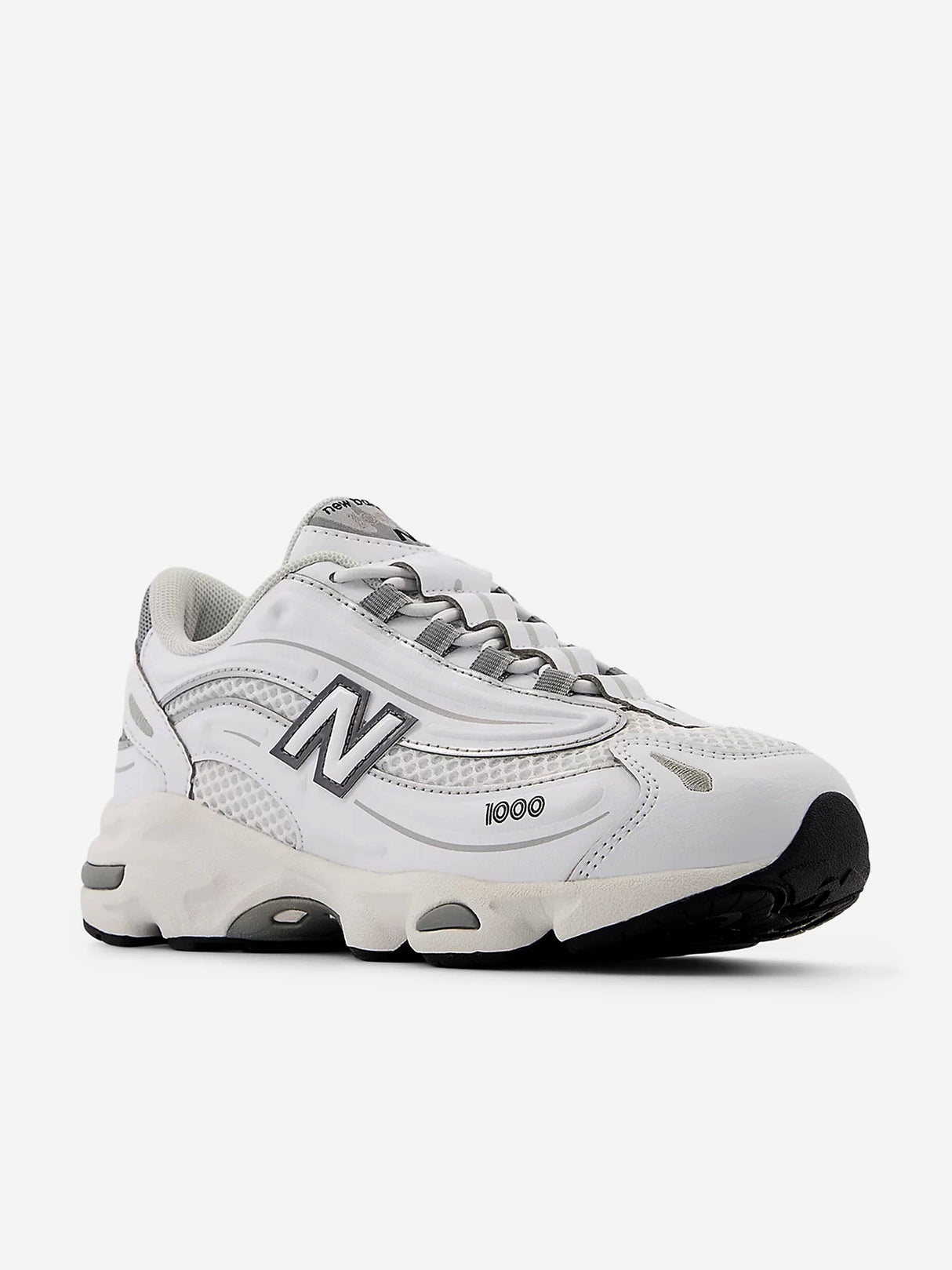 New Balance Kids 1000 Bungee Lace Trainers in White
