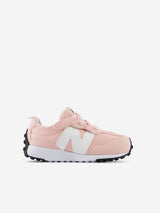 New Balance Girls 327 Velcro Trainers in Pink