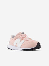 New Balance Girls 327 Velcro Trainers in Pink