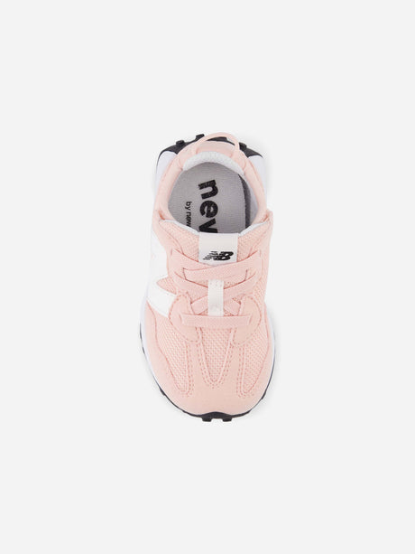 New Balance Girls 327 Velcro Trainers in Pink