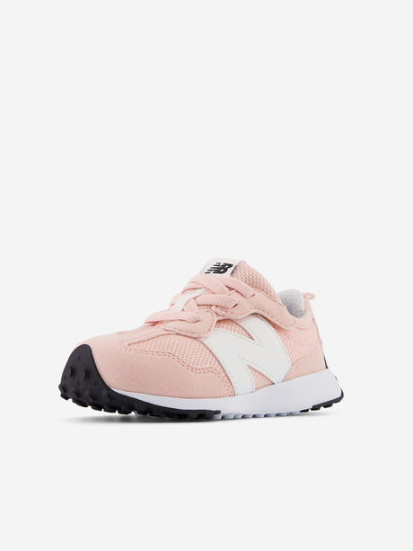 New Balance Girls 327 Velcro Trainers in Pink