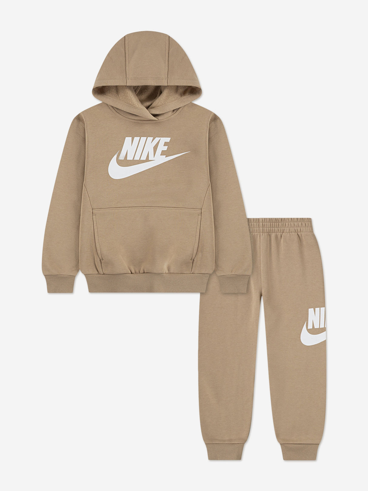 Nike Kids Club Fleece Tracksuit in Beige
