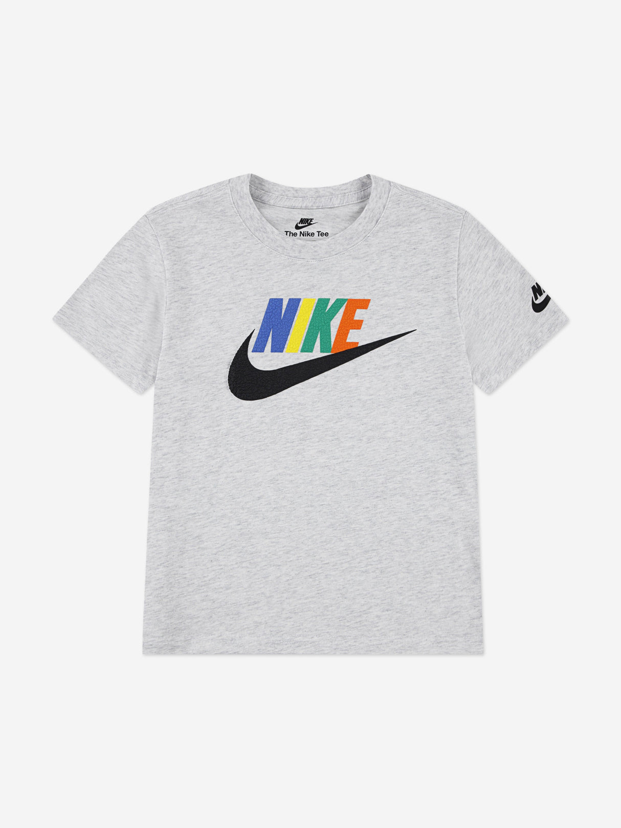 Nike Kids Club Family Knit T-Shirt in Grey