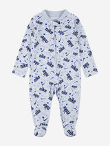 Nike Baby Boys Play For All AOP Babygrow in Blue