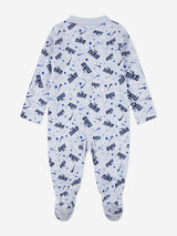 Nike Baby Boys Play For All AOP Babygrow in Blue