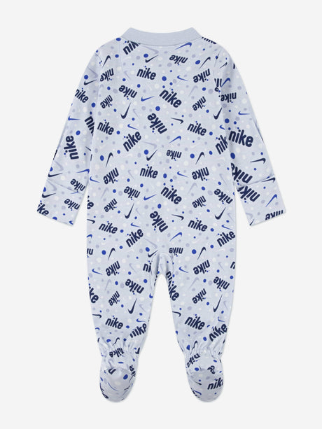 Nike Baby Boys Play For All AOP Babygrow in Blue