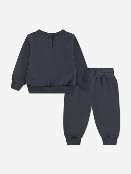 Nike Boys NSW Fleece Tracksuit in Grey