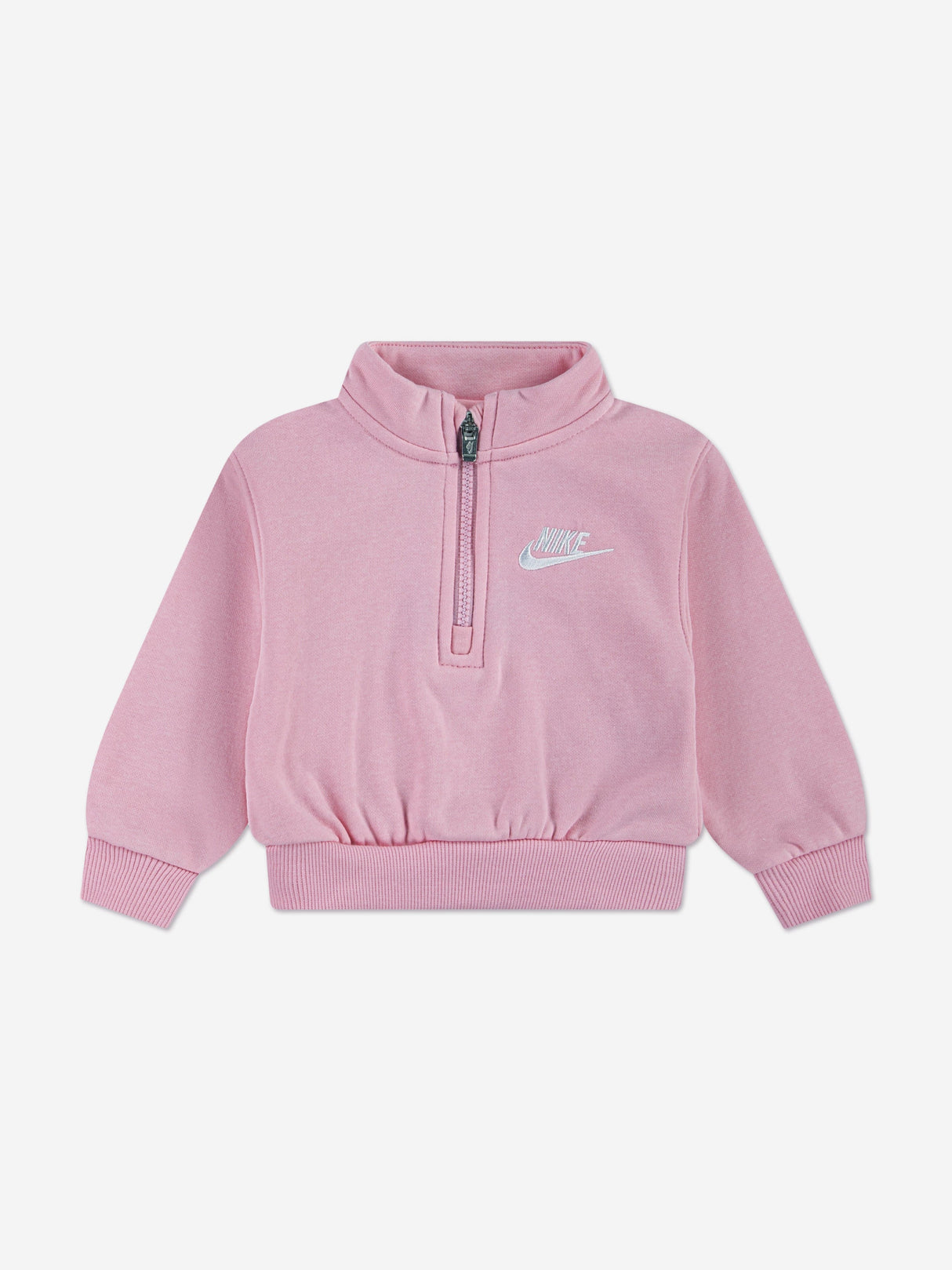 Nike Girls Wide Leg Club Fleece Tracsuit in Pink